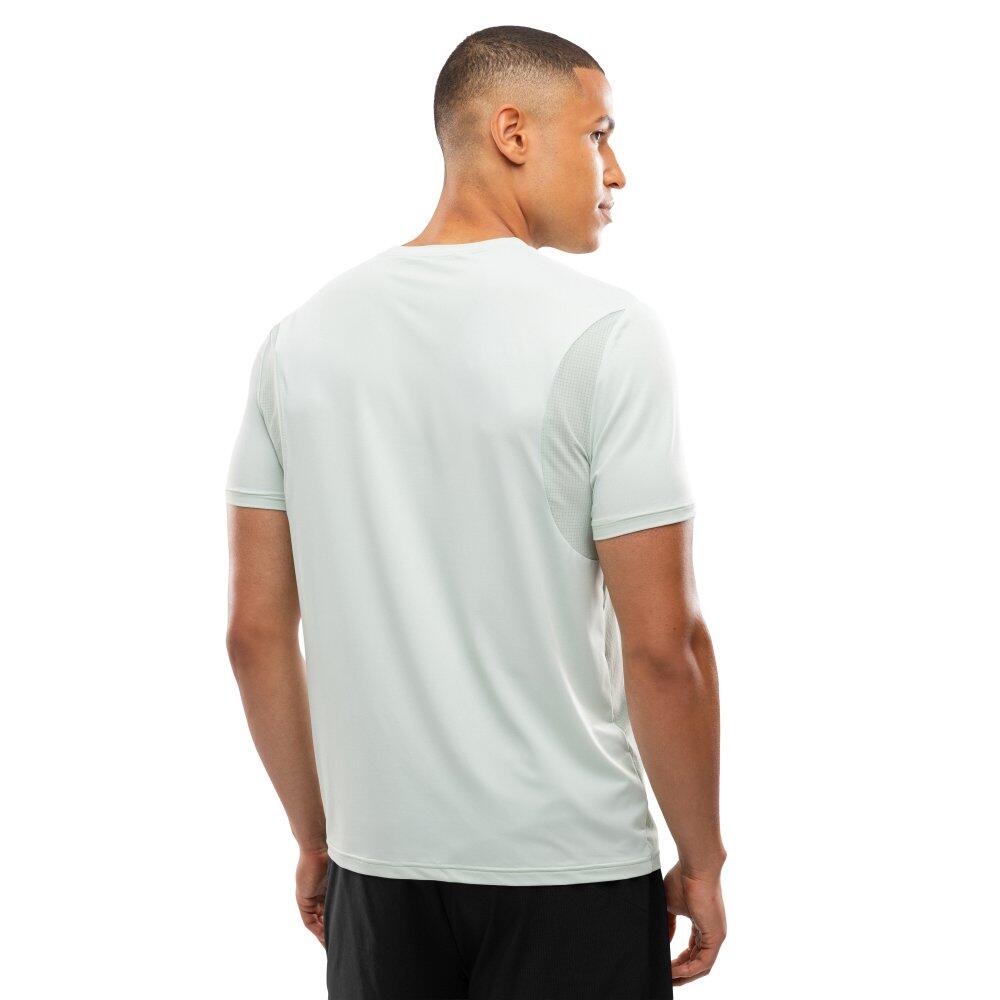 Camiseta manga corta running hombre fitness Gate Green Verde 2/7