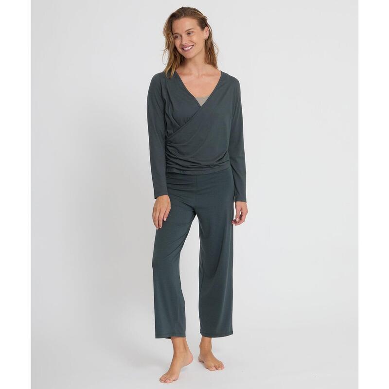 T-shirt Cache-cœur Bleu - Taille 34/36 Ou 38/40 - Matière Viscose/élasthanne - Neuf Avec étiquettes