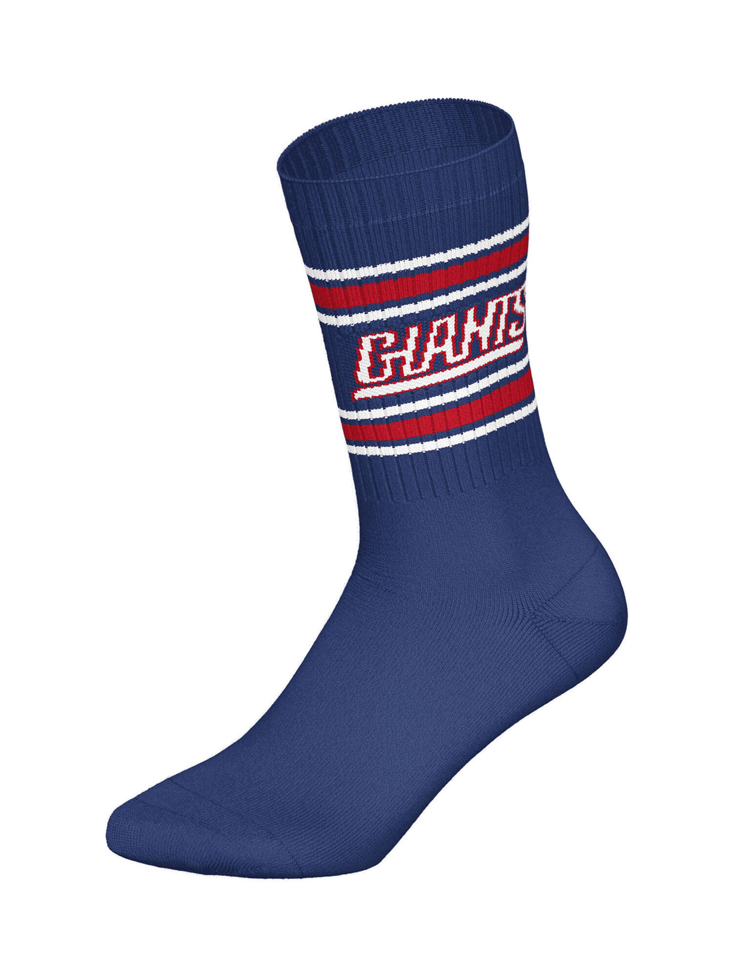 NFL New York Giants 3-Pack Soft Cotton Crew Socks | 35/38 White/Red/Blue 2/4
