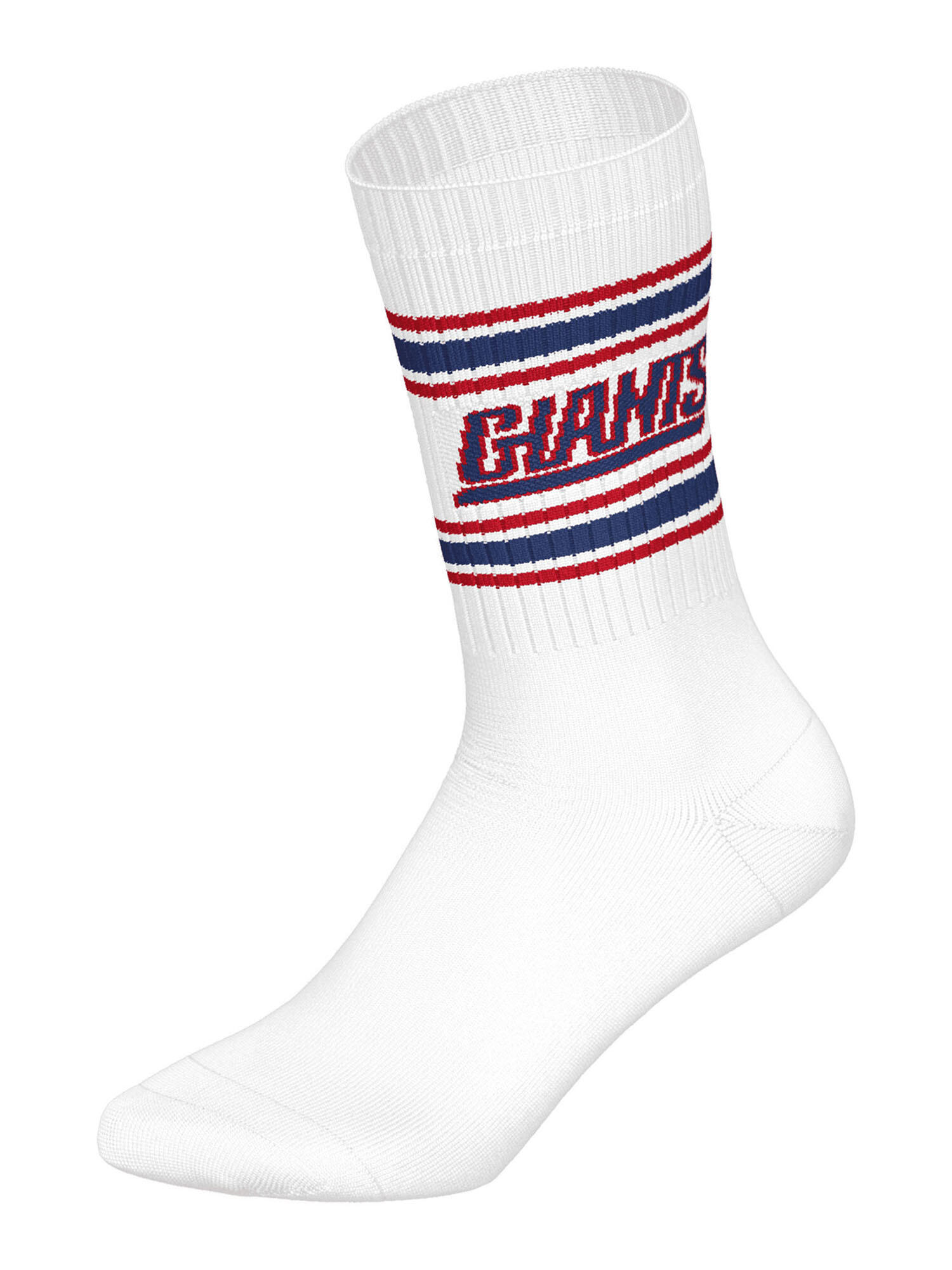 NFL New York Giants 3-Pack Soft Cotton Crew Socks | 35/38 White/Red/Blue 4/4