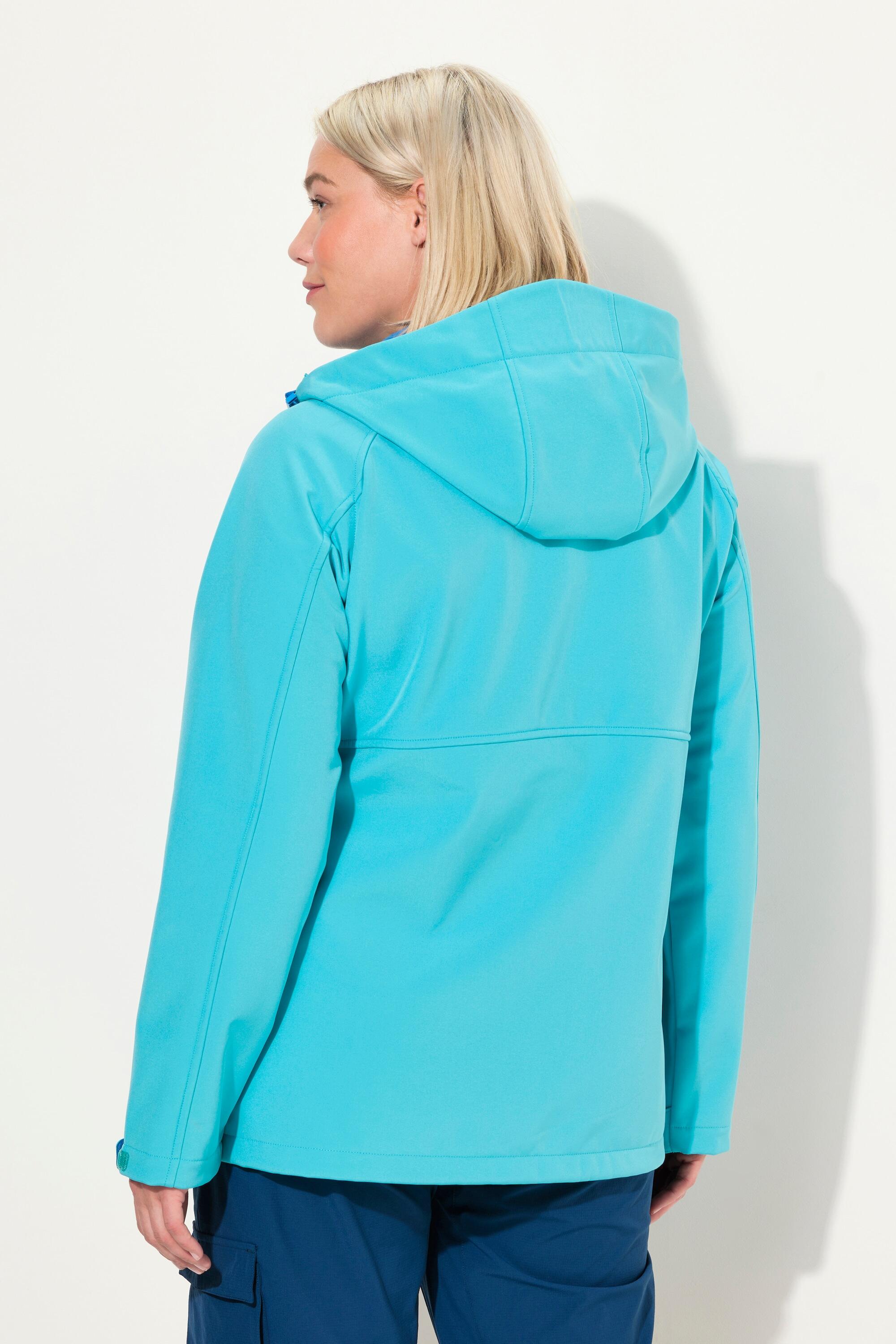 Damskie Kurtka softshell kaptur kieszenie na zamek regulowane zapięcie na rzep 2/5
