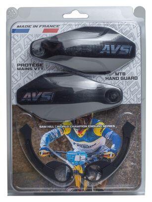 Protetor mão AVS - KIT DECO (suporte alumínio dobradiça) alumínio preto 2/2