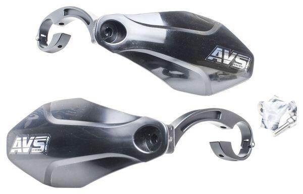 Protetor mão AVS - KIT DECO (suporte alumínio dobradiça) alumínio preto 1/2