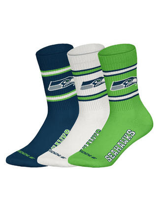 American Football Freizeitsocken atmungsaktiv unisex - Seattle Seahawks Crew meh