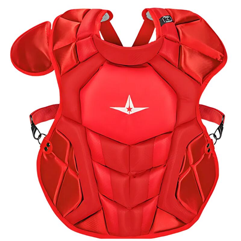 All Star CKCC1216S7XS Solid Catcher's Kit 12-1 Youth Scarlet 3/5