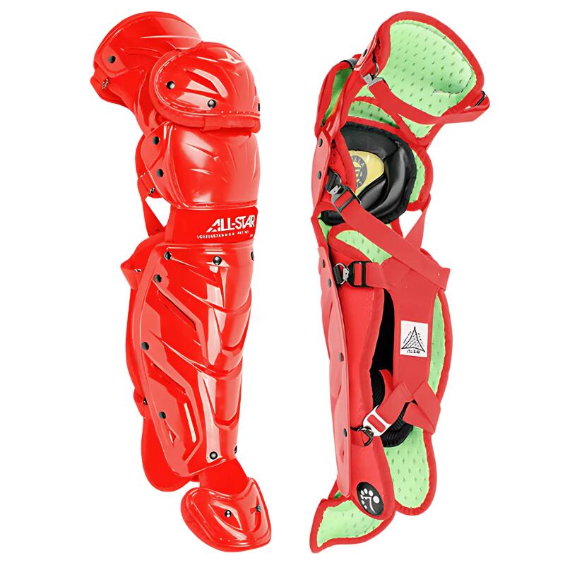 All Star CKCC1216S7XS Solid Catcher's Kit 12-1 Youth Scarlet 4/5