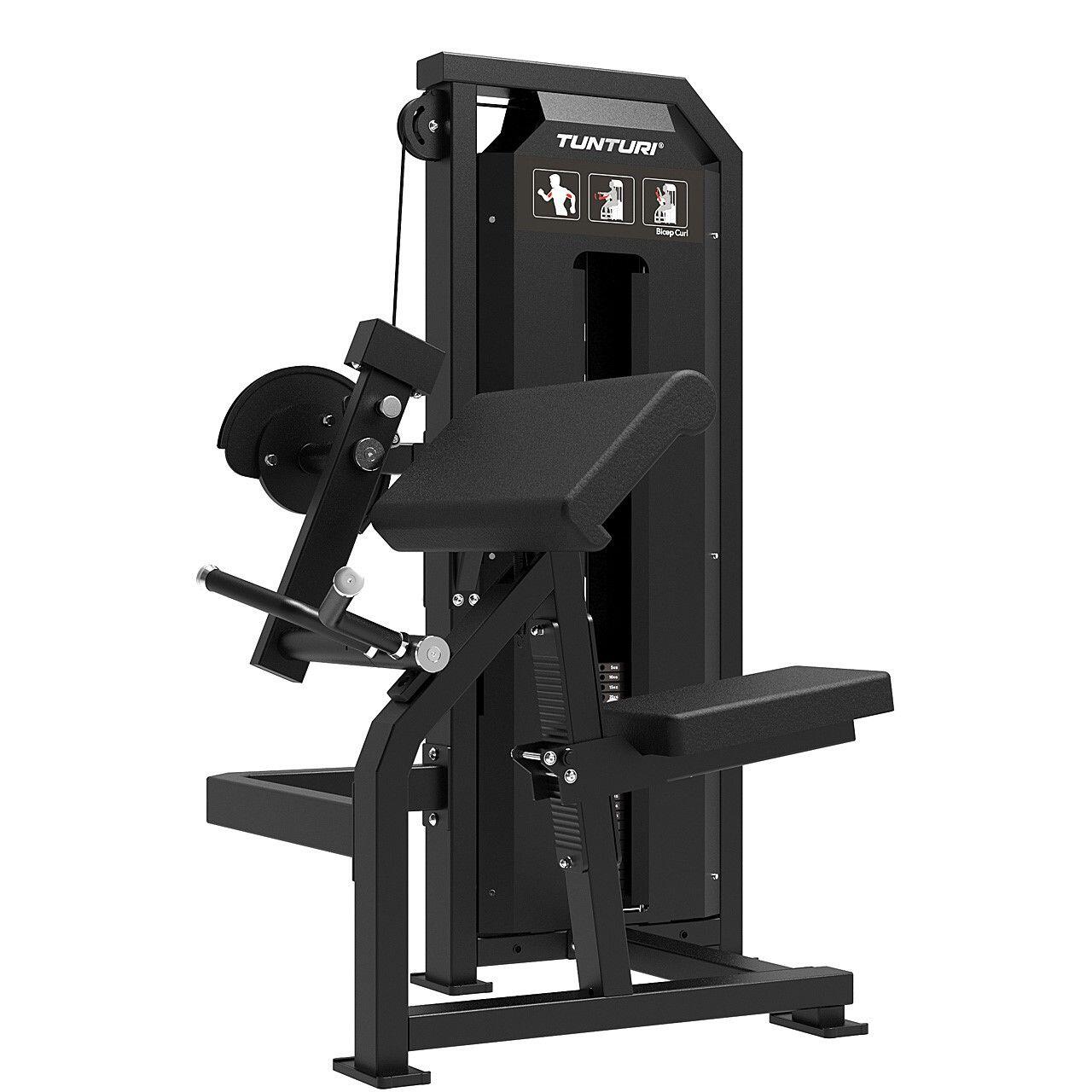 TUNTURI Tunturi Platinum Bicep Curl con pesi