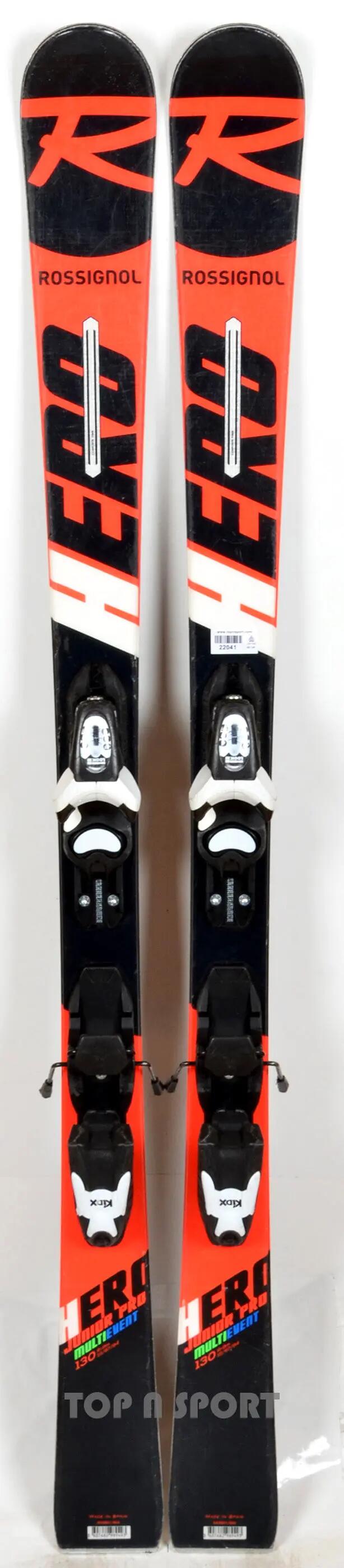 RECONDITIONNE - Skis junior Rossignol HERO JUNIOR MULTI-EVENT Pro red - BON 2/3