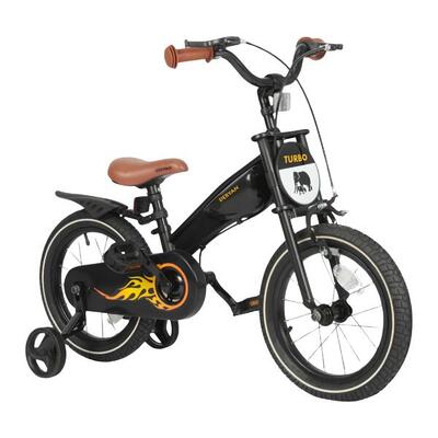 Deryan Turbo 3-in-1 Kinderfahrrad - 14 Zoll - Schwarz