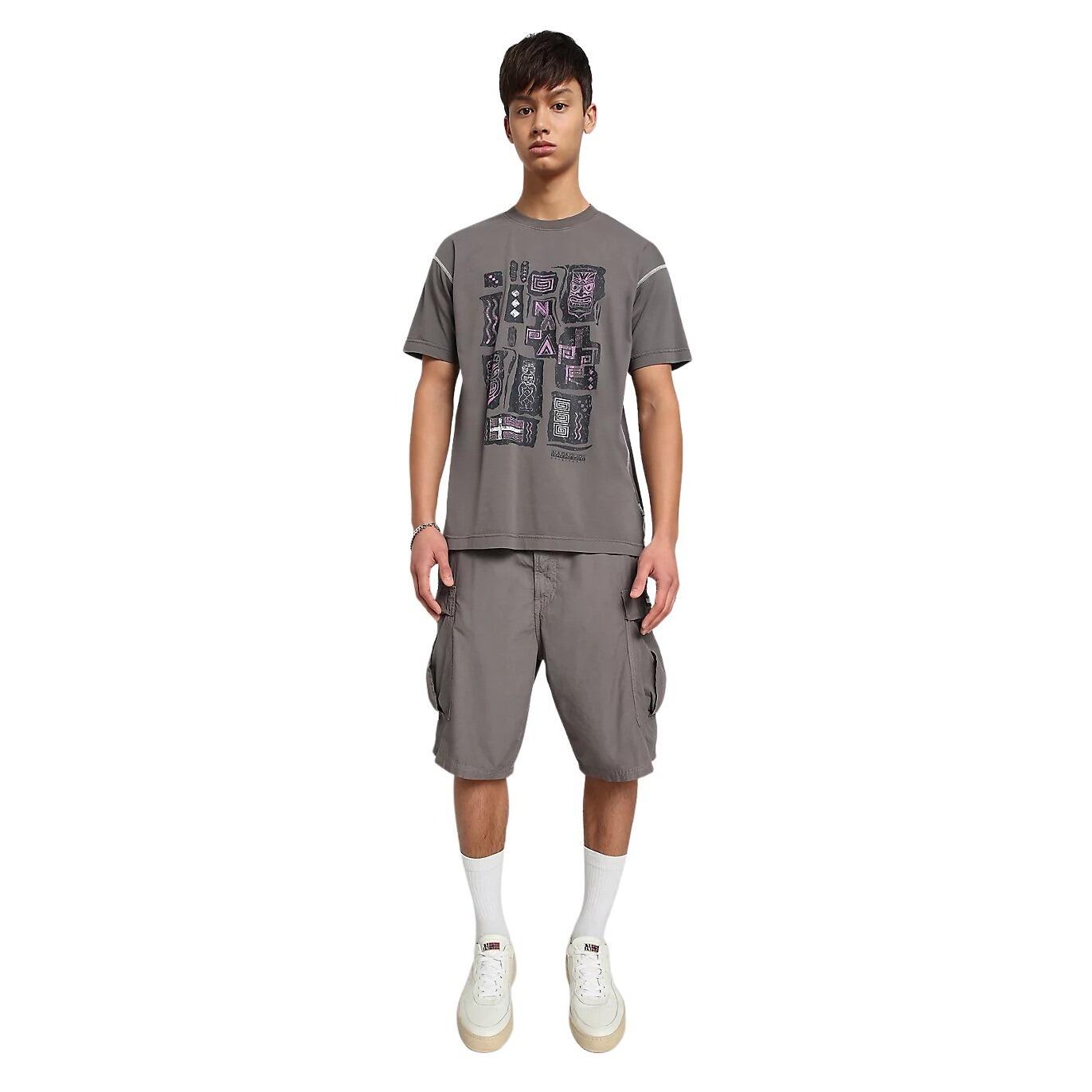 Camiseta Napapijri Kee Grey Gargoyle 3/7