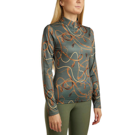 Polo d'équitation manches longues femme Montar Haily Bridle