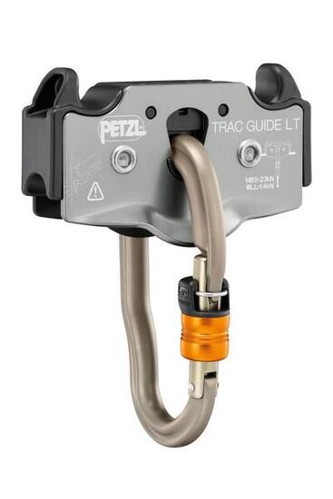 Poulie Petzl Trac Guide aluminium compacte, friction réglable, guidage précis