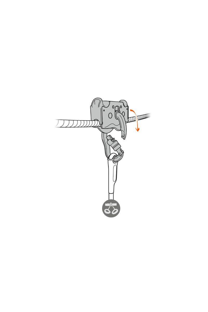Poulie Petzl Trac Guide, alluminio compatto, frizione regolabile 2/3