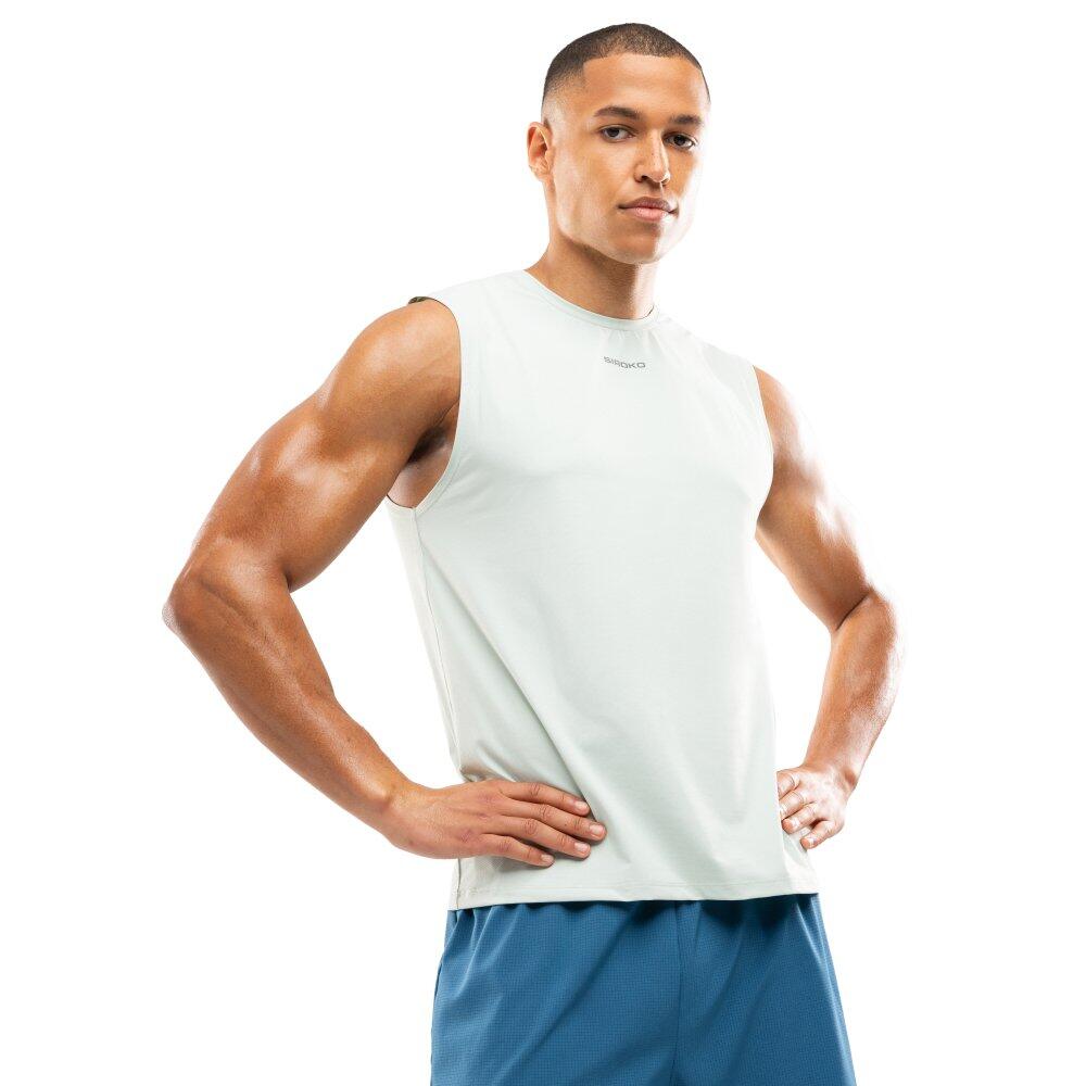 Siroko - Débardeur Running Homme Fitness Paine Mint Vert - Sous Maillot Sans Manche - Vert - Decathlon