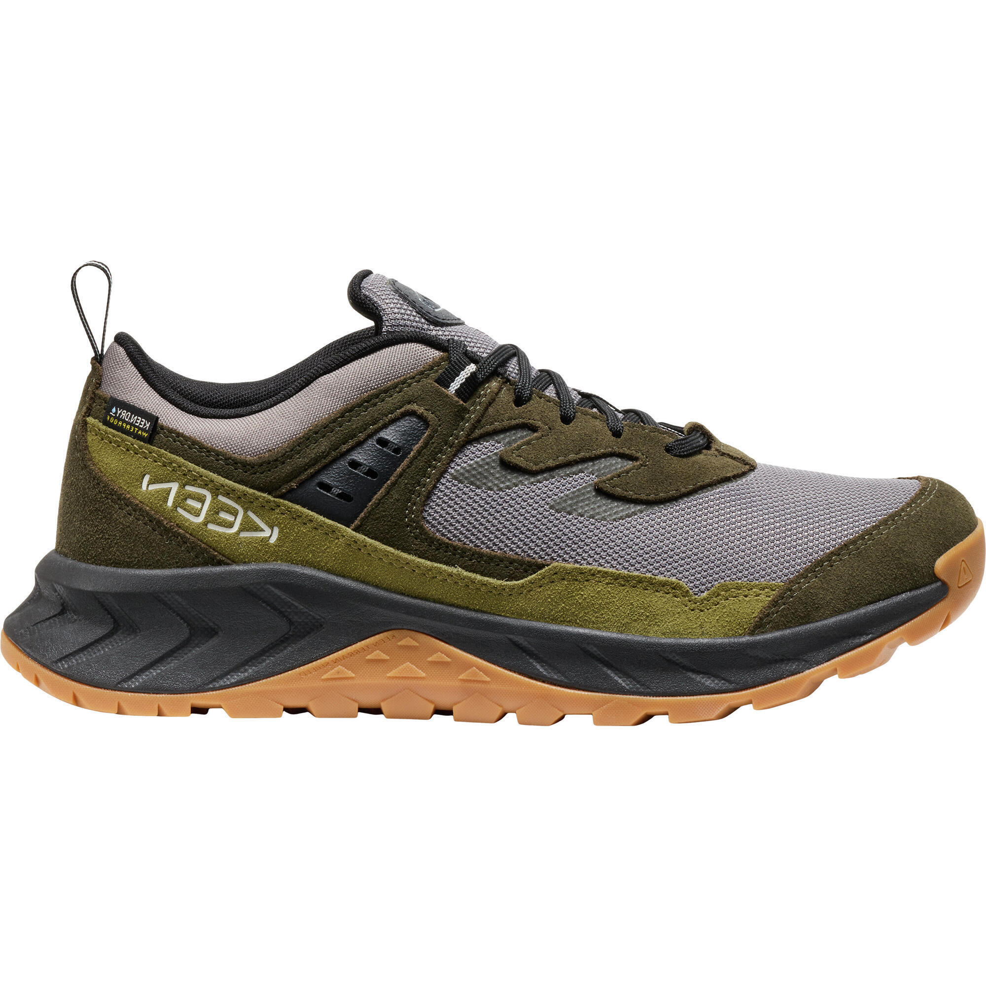 Keen - Homme Hightrail Wp M Gris Acier/nuit Forestière - Chaussure D'Approche - Gris|vert - Decathlon