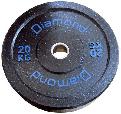 Disco bumper in gomma riciclata foro Ø51 mm per cross training