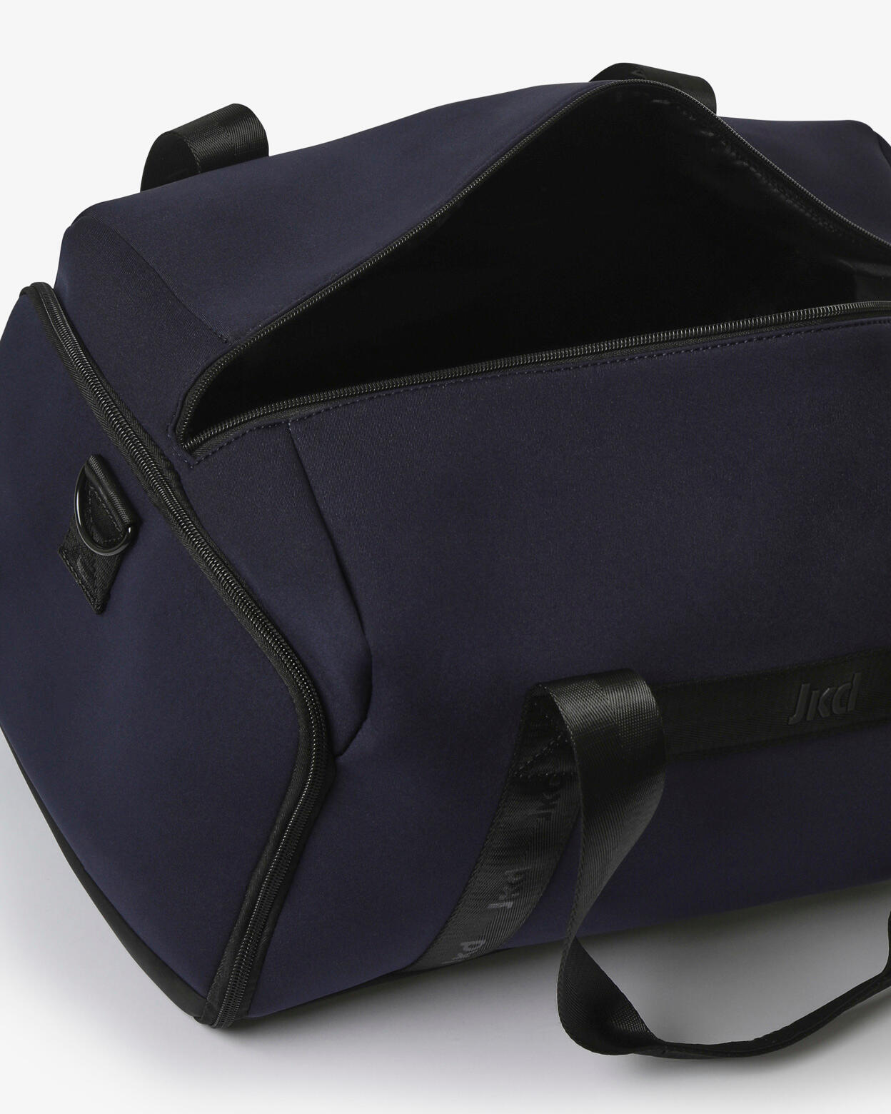 Marineblaue Fitnesstasche aus Synthetik für Damen und Herren 4/4