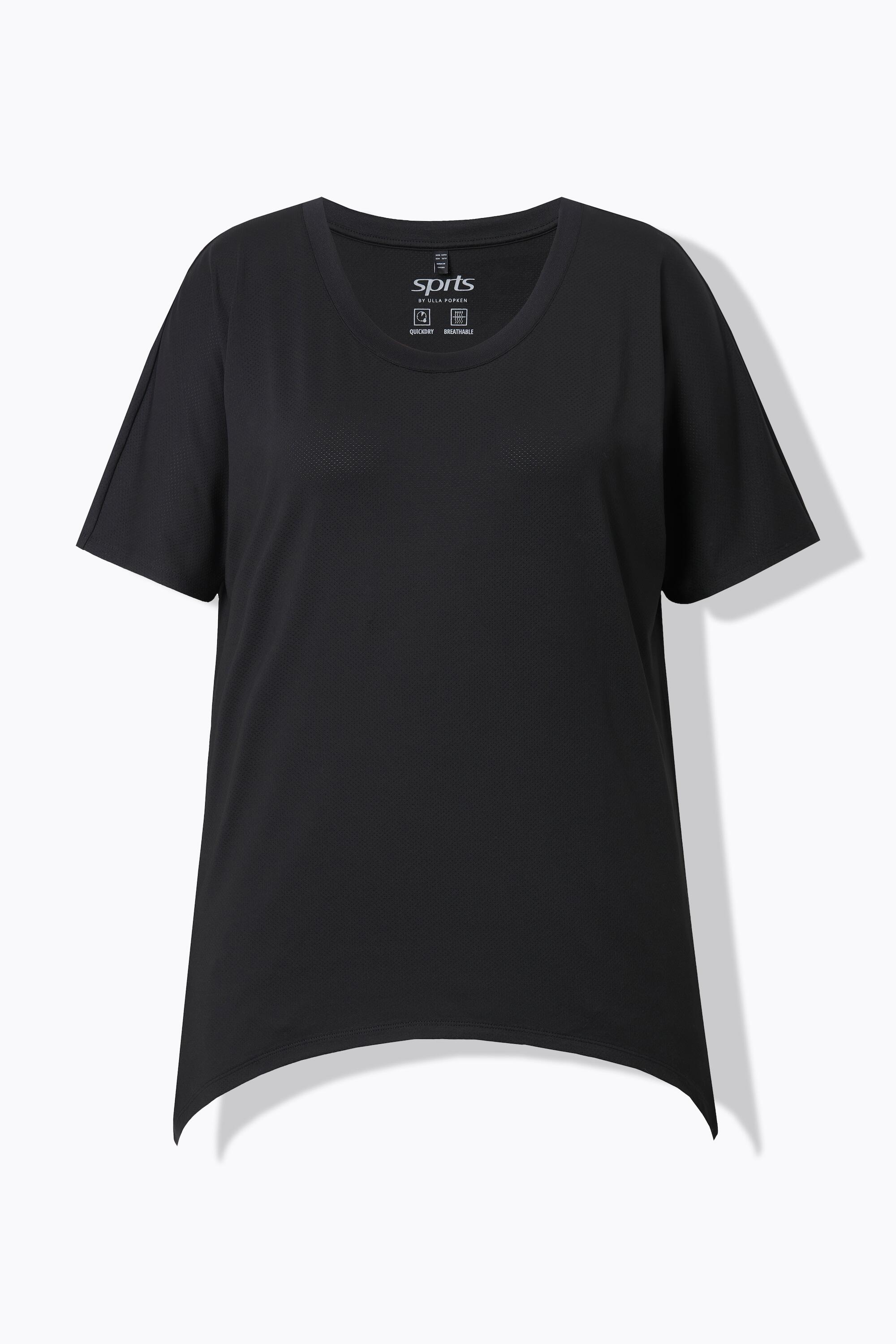Femme T-shirt technique. Col rond et manches courtes chauve-souris. 7/7