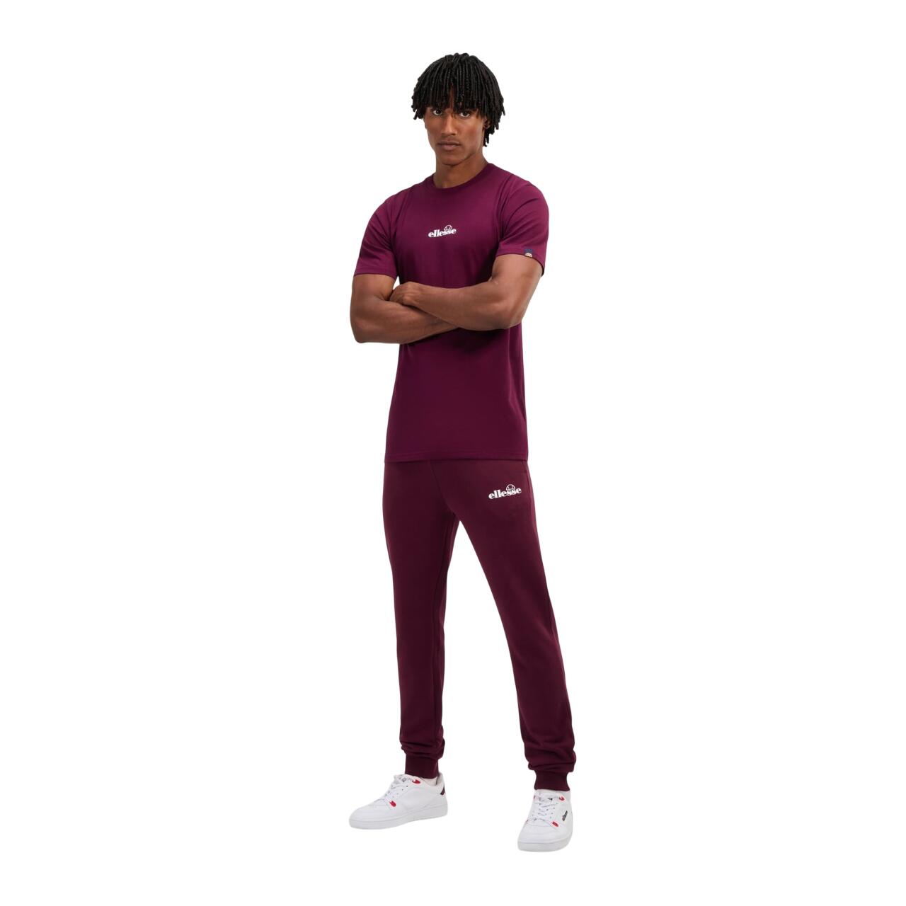 ellesse Herren Jogginghose Cravo burgunderrot 4/4