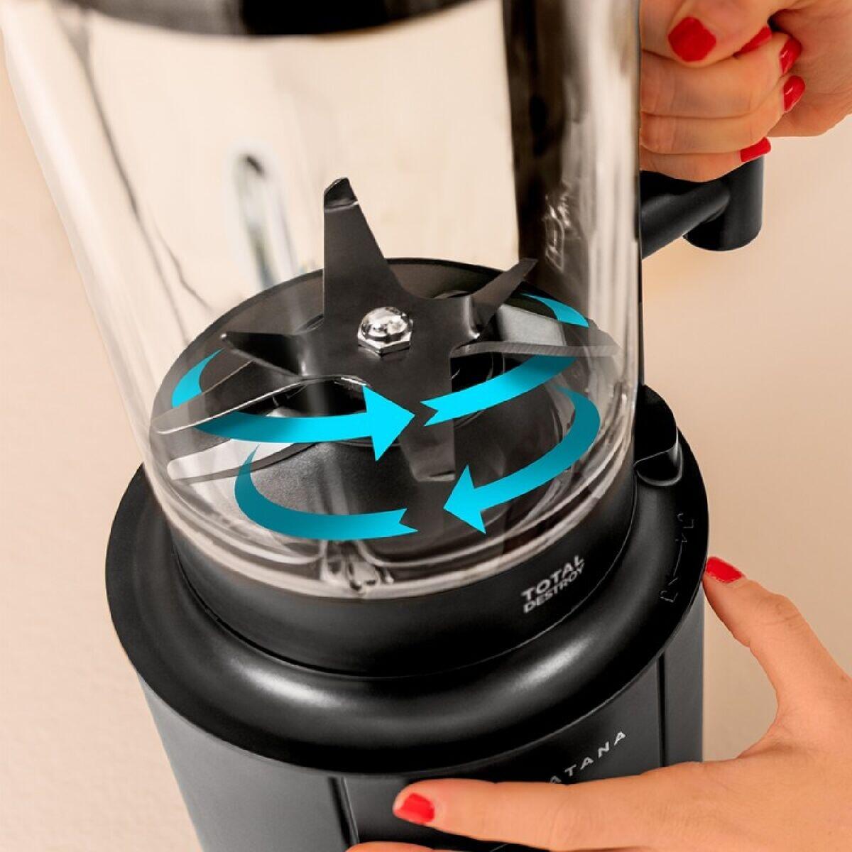 Bol mixeur CECOTEC Grand Katana 2700MAX Total Destroy Screen B Noir 3/4