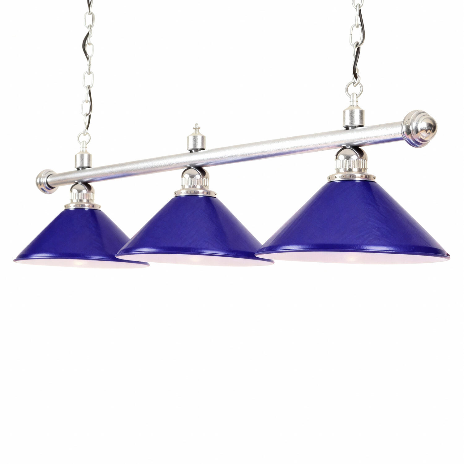 Billardlampe London Messing Chromfarben Blau Billard Unisex Blau 2/2