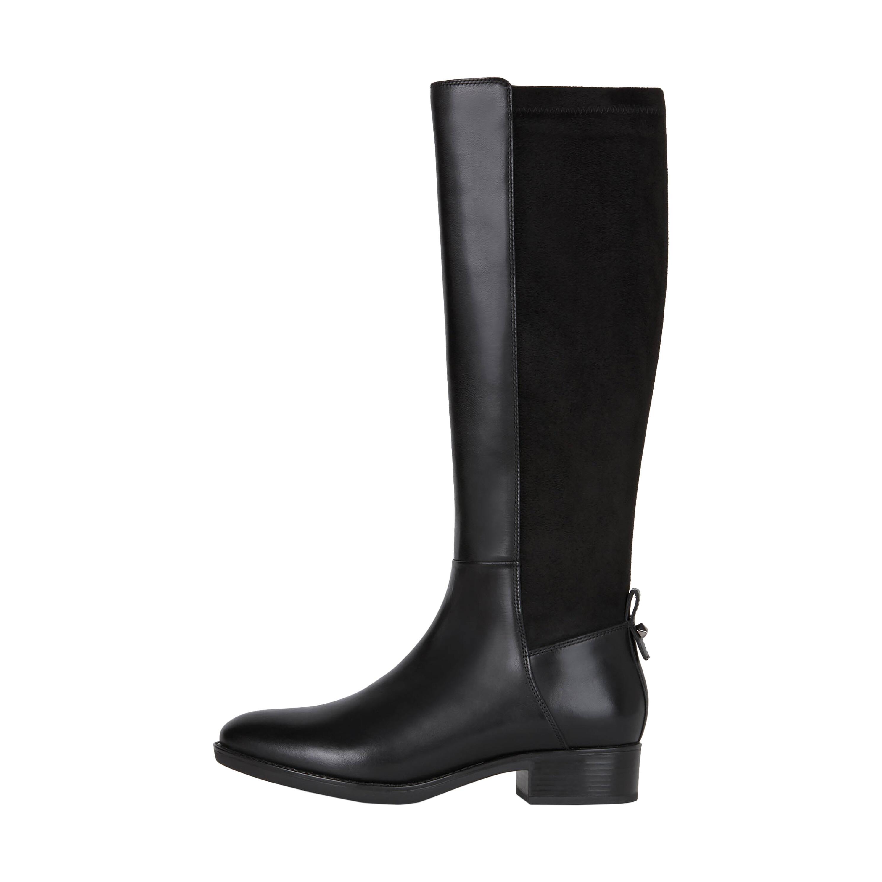 Geox - Bottes Cuir Geox Felicity - Femme - Bottes - Noir - 40 - Decathlon