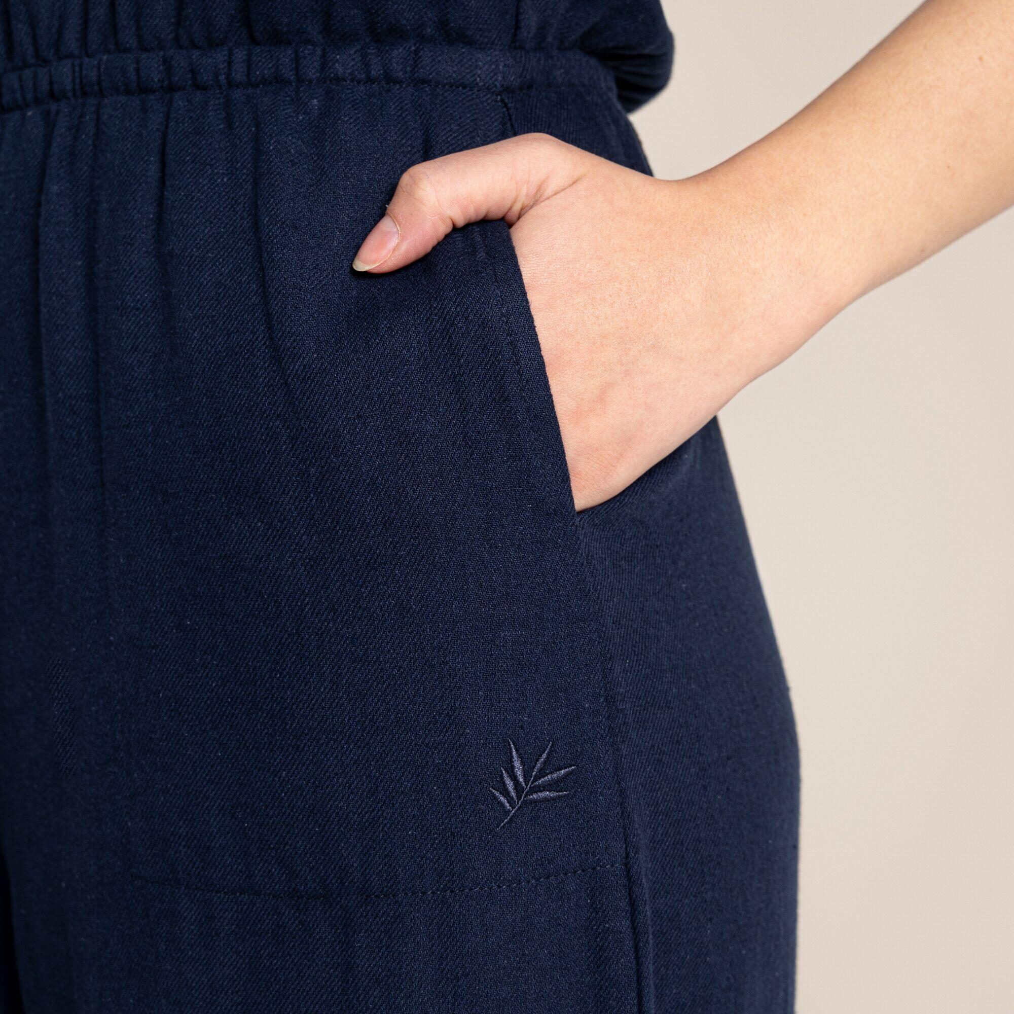 Combinaison Maxima femme – twill lin/coton, poche de sécurité 6/7