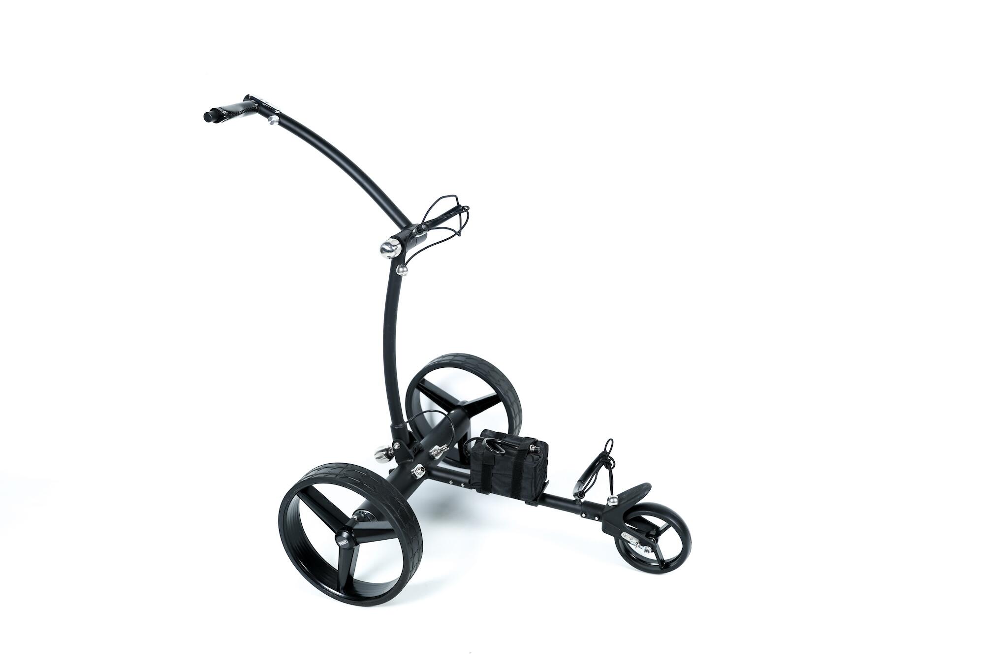 Golfted GT-AR ZWART Elektrische golftrolley aluminium MET afstandsbediening 1/5