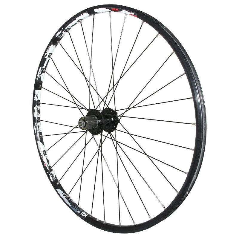 VELOX Roue arrière double paroi avec oeillet moyeu 6 trous cassette 32 rayons jante Ve