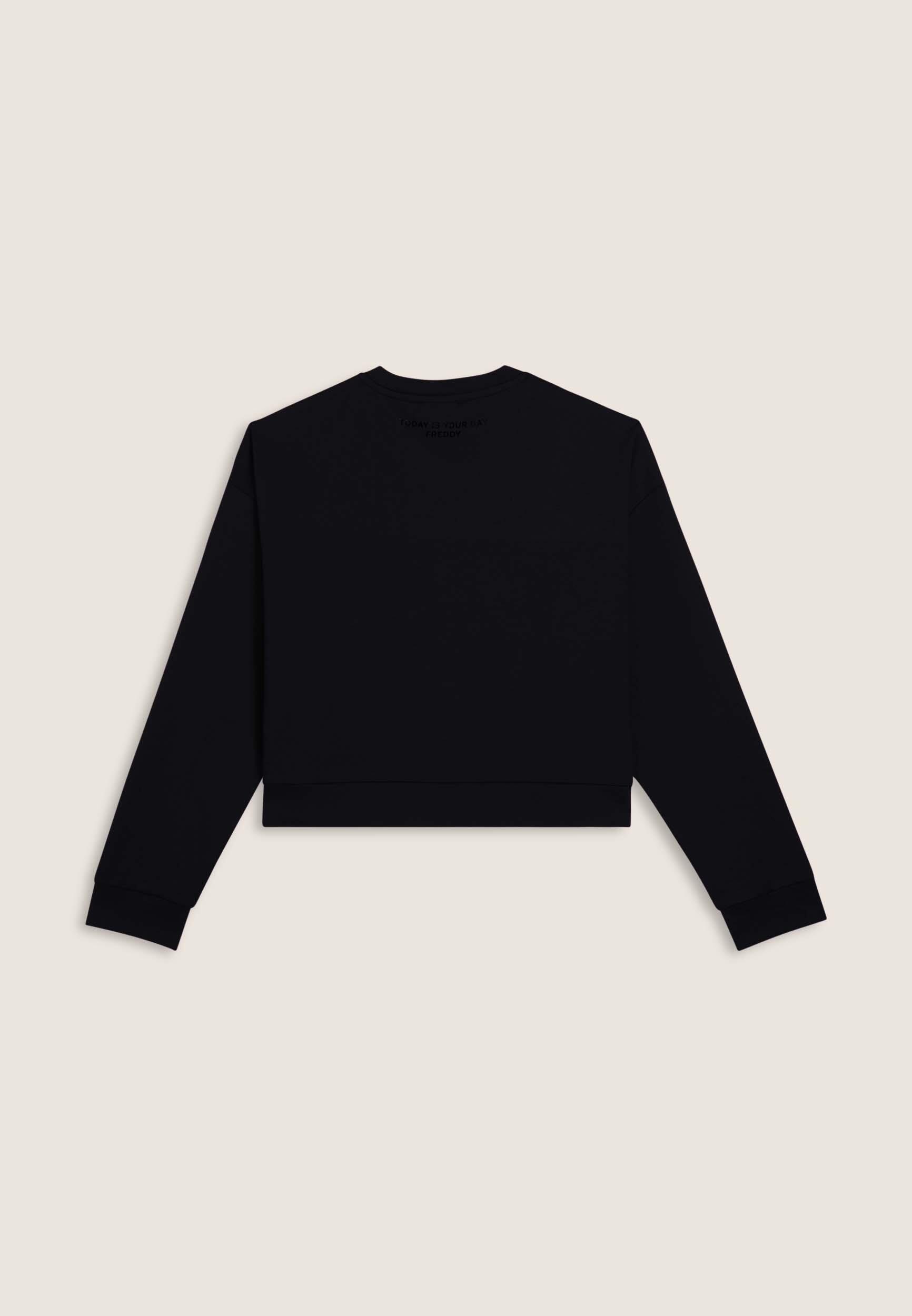 Sweat-shirt pour femmes à col rond avec imprimé photographique 2/3