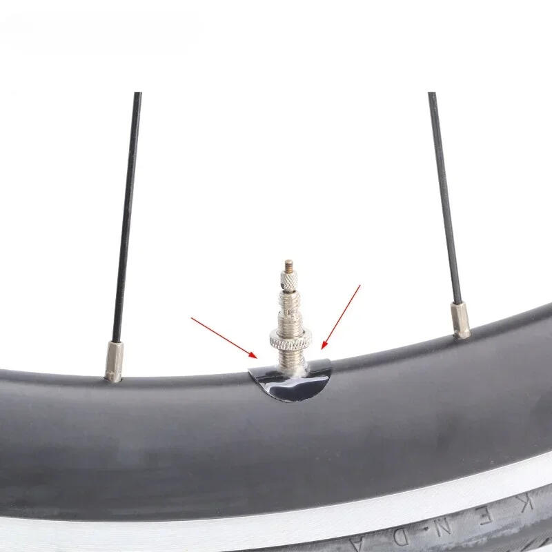 VELKYNE Průhledné samolepky na ventil Presta 2×2 cm (2 ks)