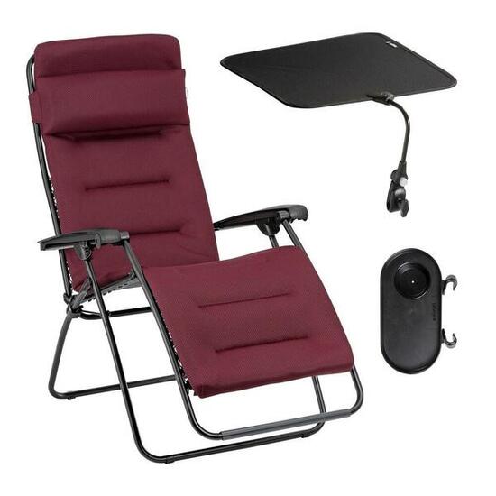 Ensemble Fauteuil Relax matelassé avec Ombrelle et Porte-Gobelet - RSX CLIP -