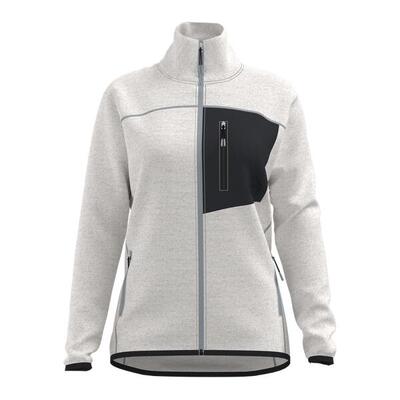 Great Escapes Henry lady full zip light fleece jacket white alyssum