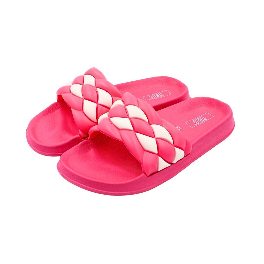 Papuci de damă, fucsia, Perletti, 40 EU