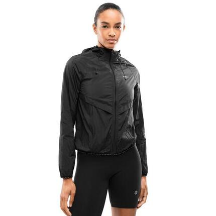 Damen Fitness wind-laufjacke Alia Black Schwarz
