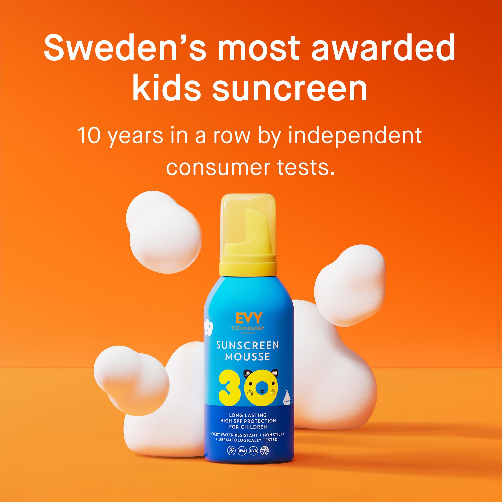 EVY Zonnebrandmousse Kids SPF 30 2/7
