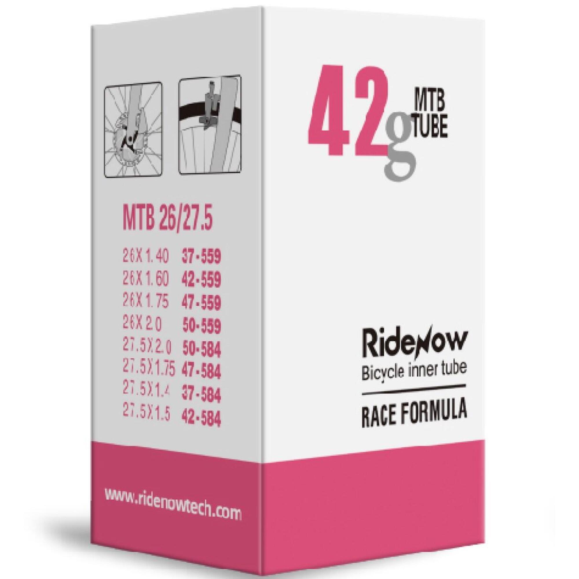 Dętka TPU RideNow Light 42g MTB 26 - 27,5 wentyl 42mm AV