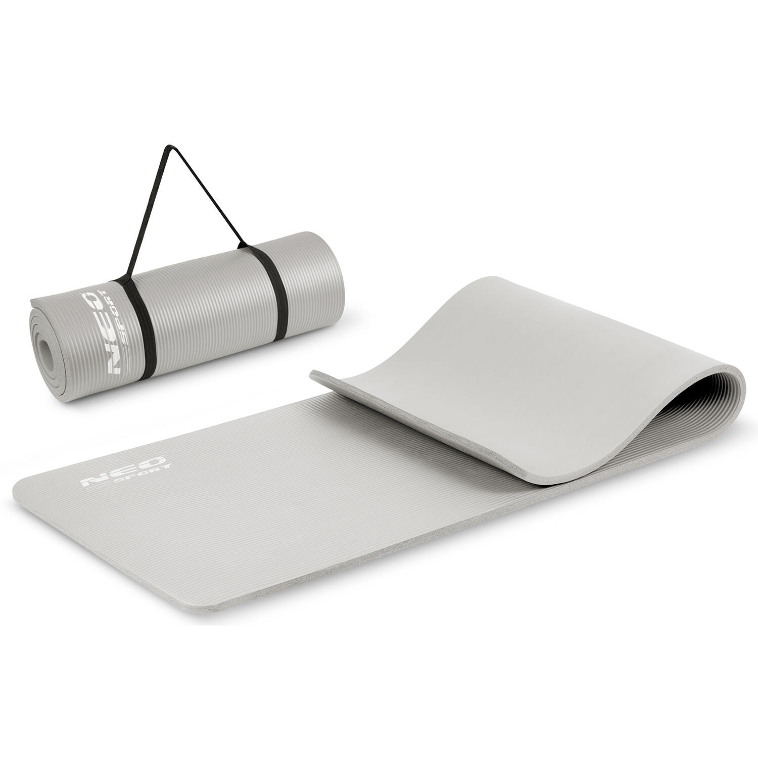ÜBERSCHRIFT
Erwachsene Yogamatte - Trainingsmatte Neo-Sport grau 2/7