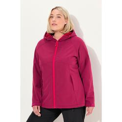 Femme Veste Softshell à capuche poches zippées fermetures à scratch