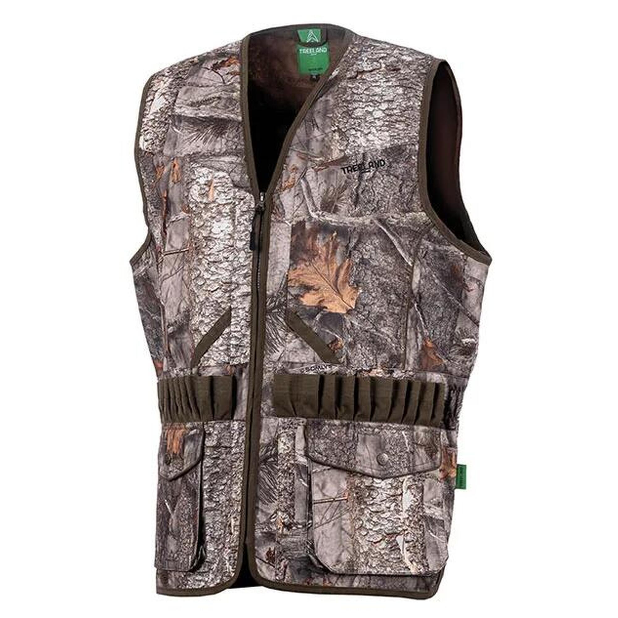 Treeland - Gilet De Chasse Treeland Camo Forest - Gilet Sans Manche - Marron|vert - Decathlon