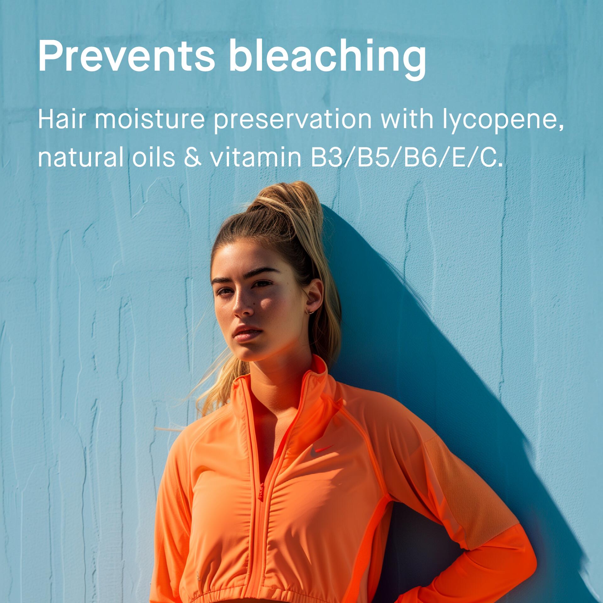 EVY UV/Heat Hair Mousse – UV- en hittebescherming, volume & glans 4/7