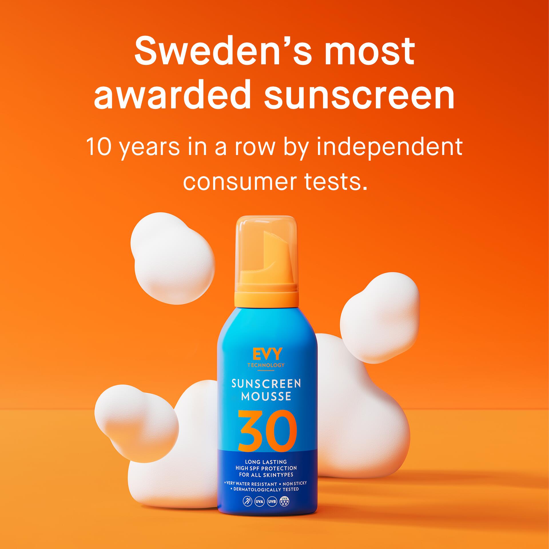 EVY Zonnebrandmousse SPF 30 – Langdurige, waterbestendige bescherming 2/7