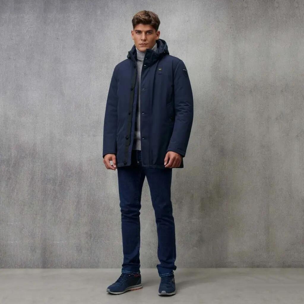 Jackett Blauer Modell Chester Farbe Blau 4/5