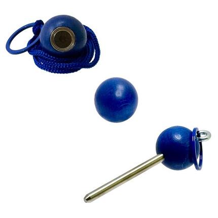 Bouleset couleur noir - 1 boule aimantée - 1 traceur de terrain - 1 cochonnet