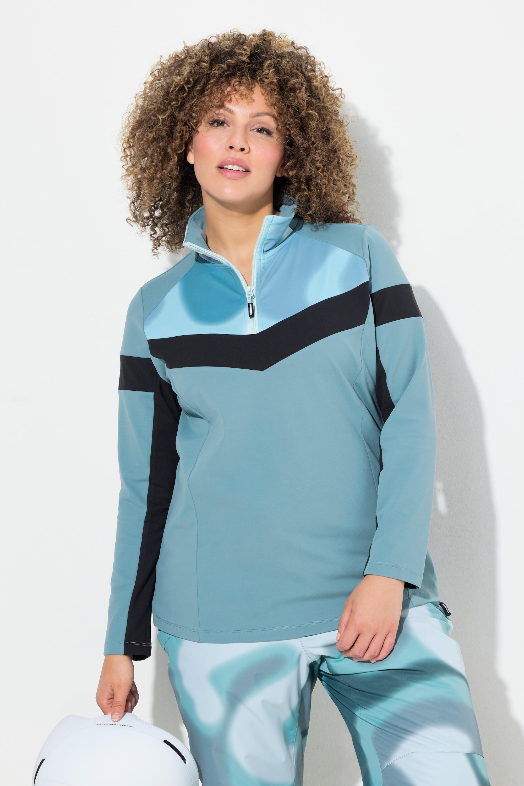 Femme Pull camionneur technique coupe slim col camionneur manches longues 6/7