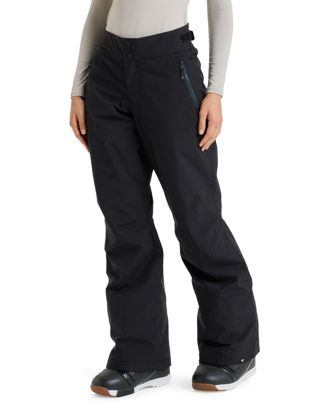 Pantalon de snow technique SNOWY CREST Noir Femme 3/4
