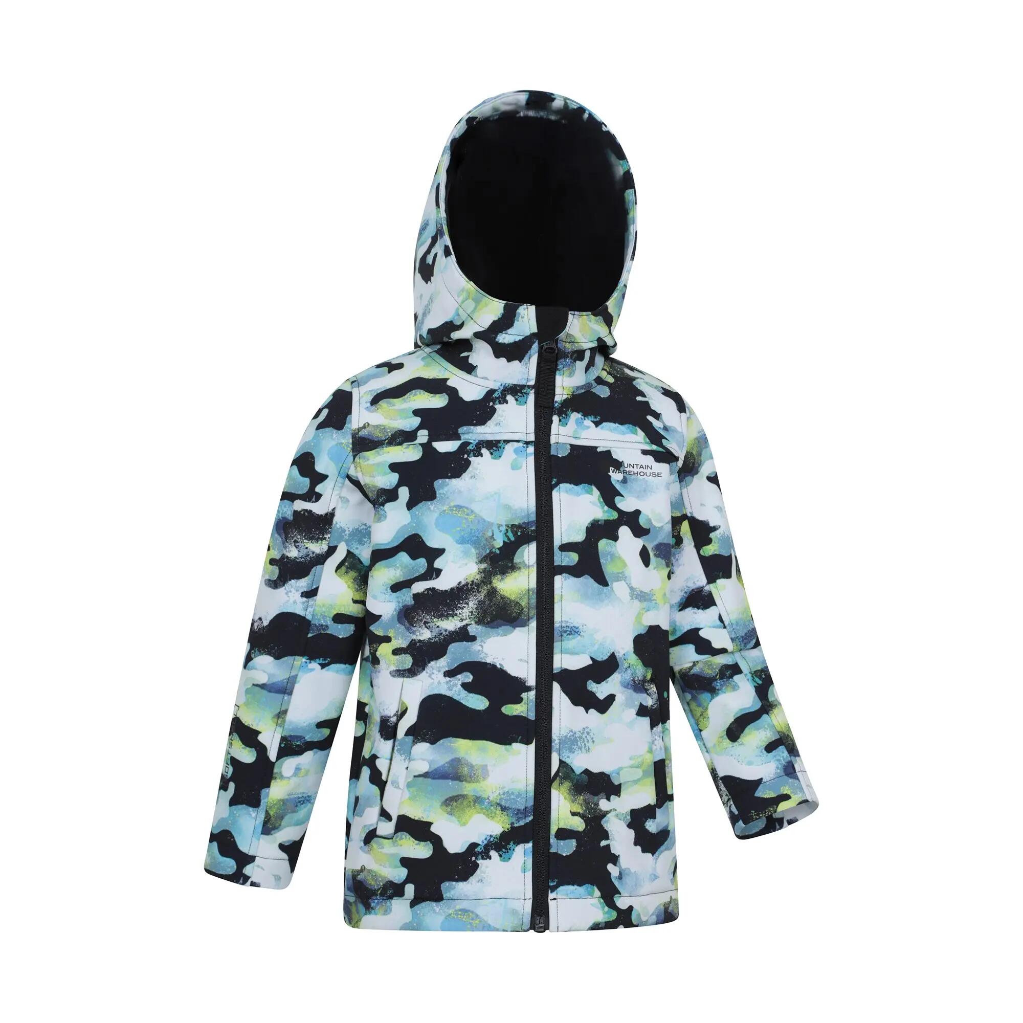 Veste Softshell de Randonnée Enfant Imprimée Déperlante, Exodus II 2/5