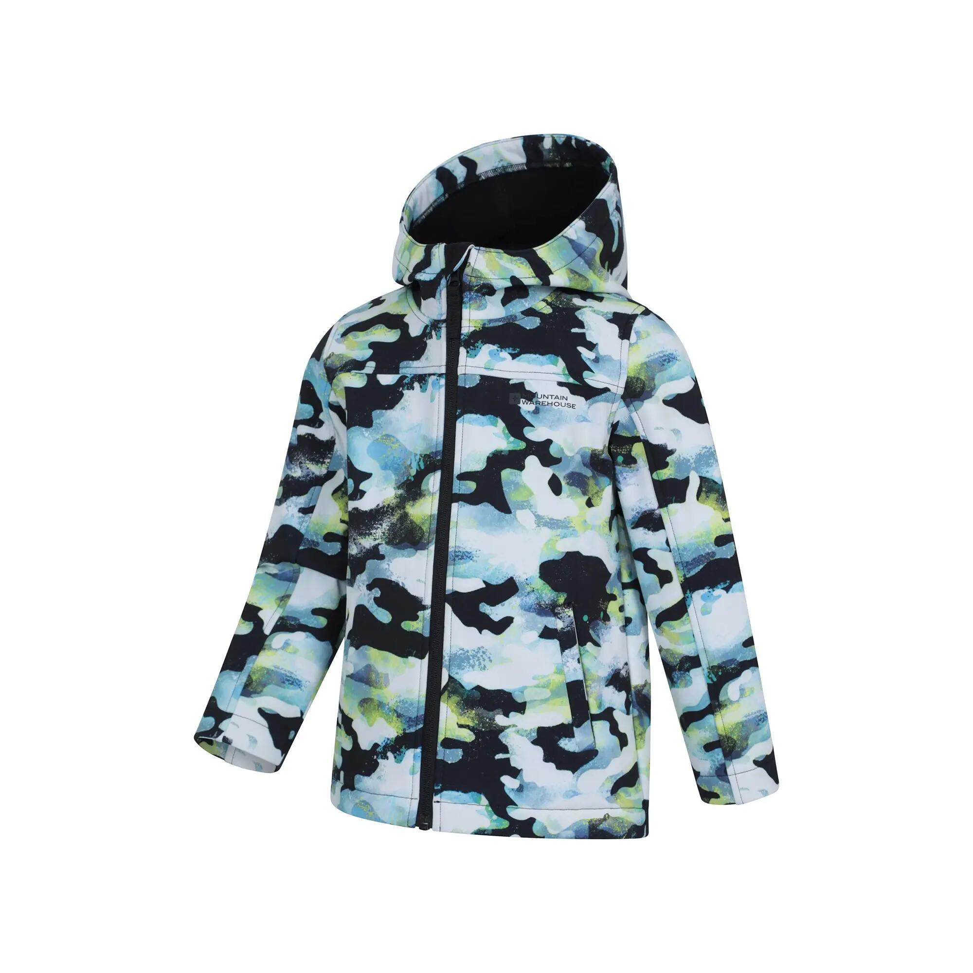 Veste Softshell de Randonnée Enfant Imprimée Déperlante, Exodus II 4/5