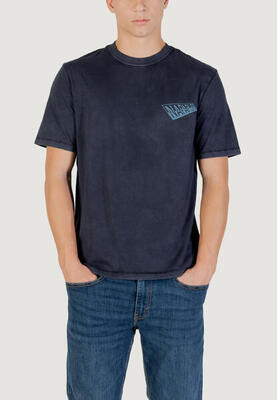 Crop top t-shirt s-aren ss heren blauw