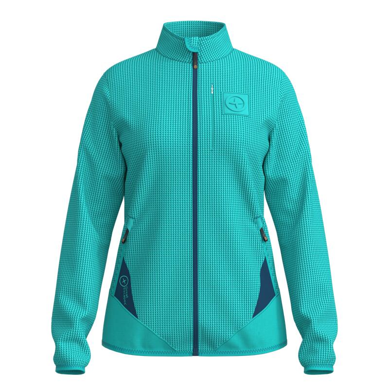Great Escapes Clary lady full zip fleece jacket ceramic/gibraltar sea 1/3